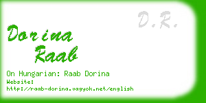 dorina raab business card
